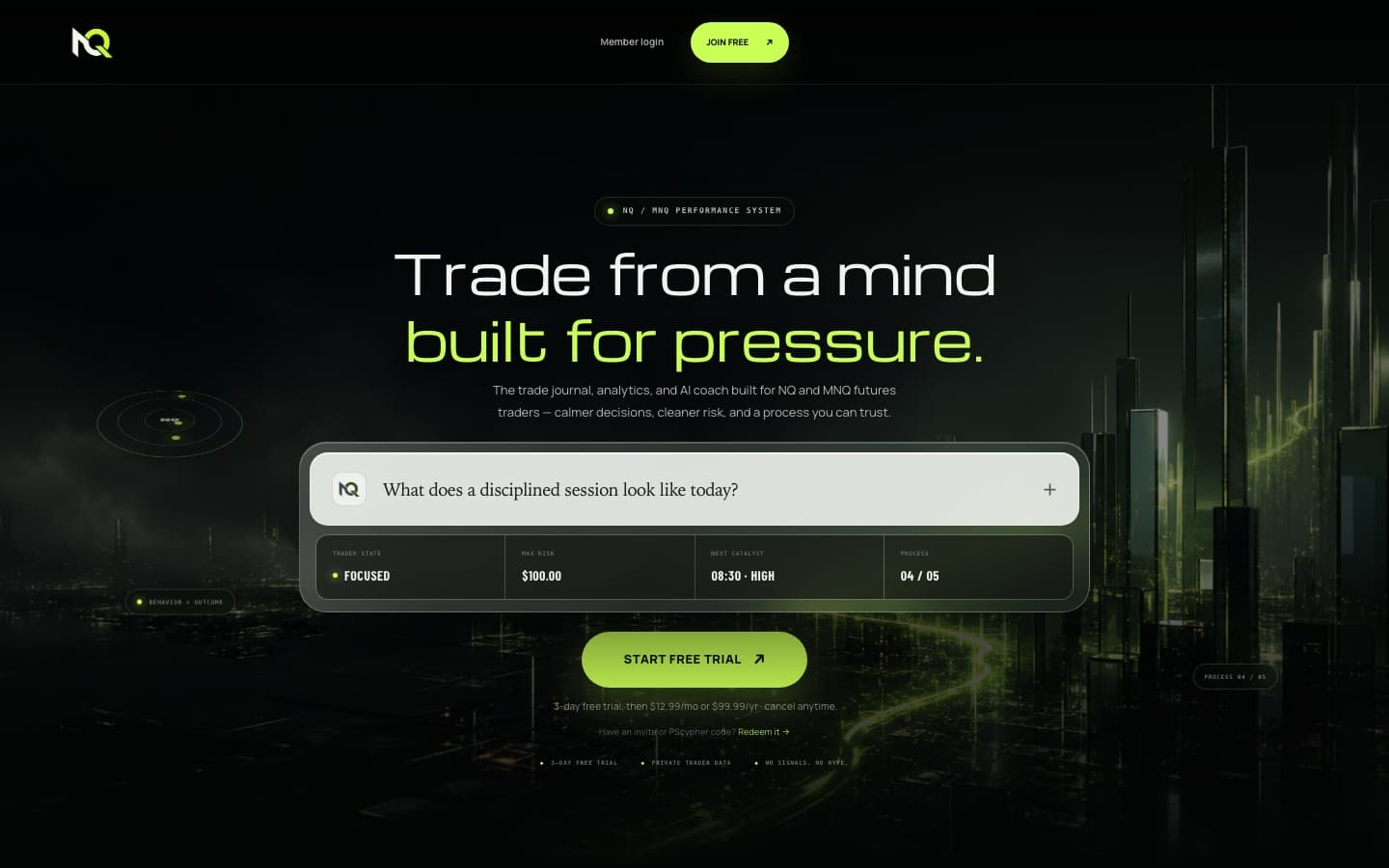 NQ Edge — live product